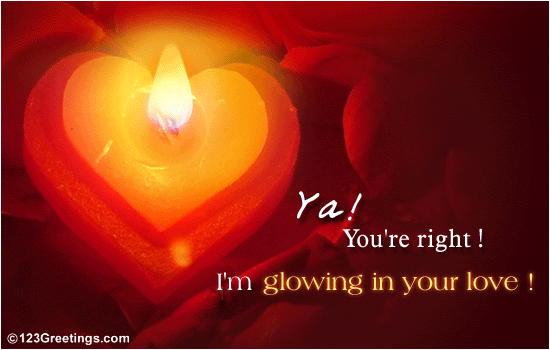 i'm glowing in your love?